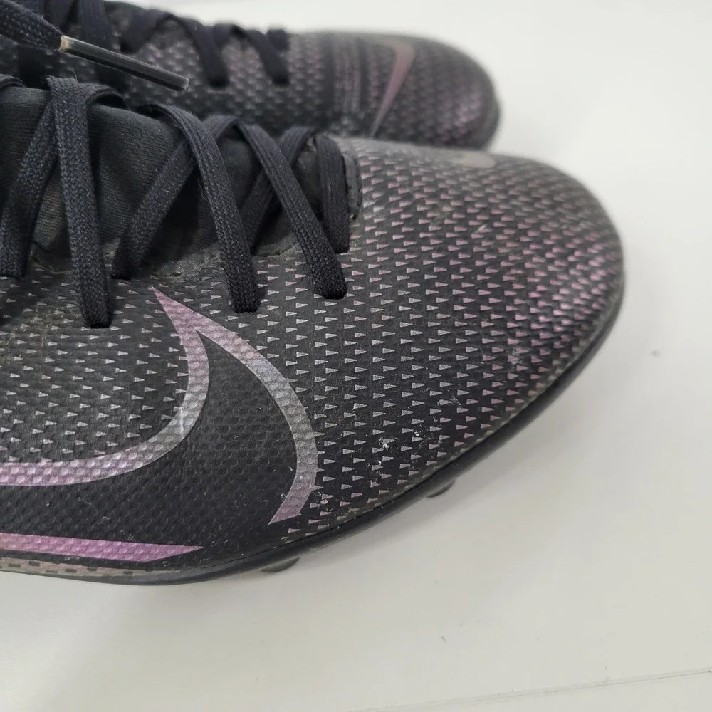 Nike‎ 4.5Y Mercurial Superfly 7 Academy MG Black Violet Soccer Cleats AT8150-010
